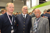 Thorsten Fuchs, Leitender Branddirektor Dirk Aschenbrenner (neuer Vize-Präsident der vfdb) und Norbert Brewer (v.l.n.r.)