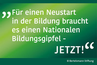 #NeustartBildungJetzt © Bertelsmann Stiftung